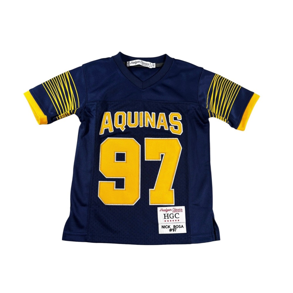 Headgear Classics Nick Bosa Aquinas High School Jersey Navy Youth XS NWT